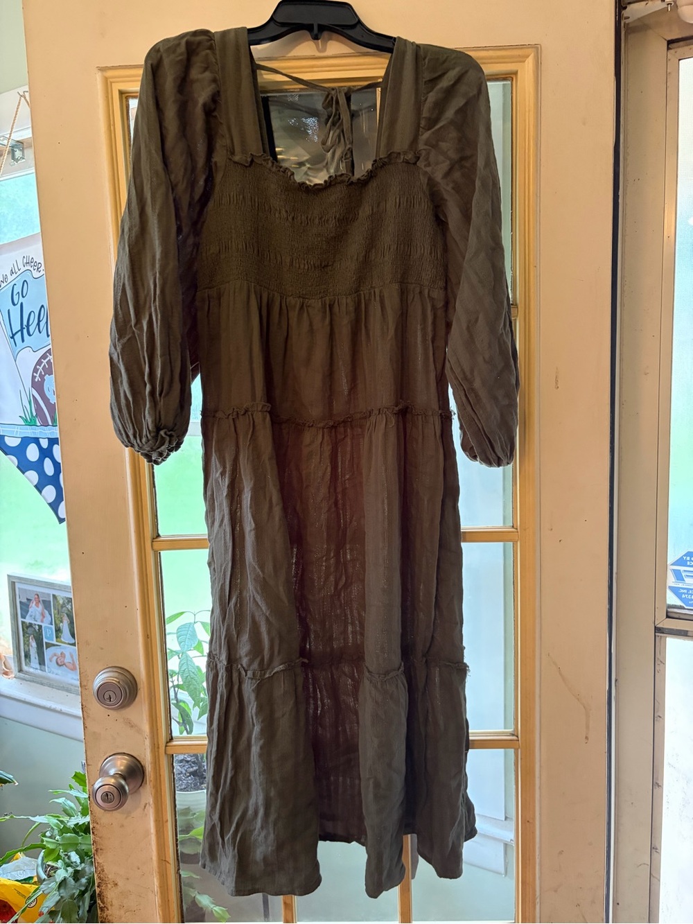 Umgee Olive Green Midi Dress